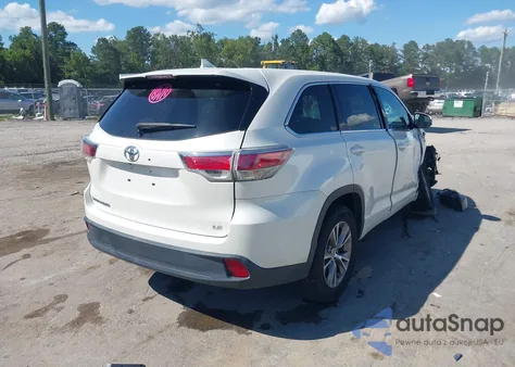 2014 Toyota Highlander Le Plus V6 from USA, damaged, VIN 5TDZKRFH2ES014098